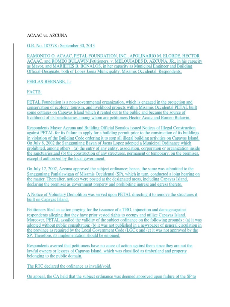 The Presumption of Validity Upholding a Municipal Ordinance