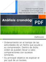 Análisis cronológico