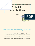 WK 1 Probability Distributions