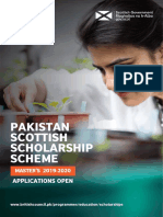 Scottish Scholarship 2019-20 Master's Flyer