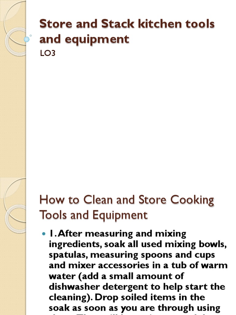 Stack and Store Kitchen Tools and Equipments PDF Dishwasher Kitchen