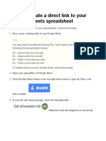 How To Create A Direct Link To Your Google Sheets Spreadsheet