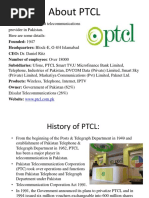 History of PTCL