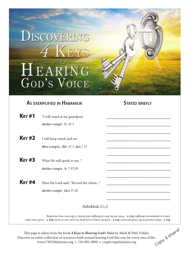 4 Keys to Hearing God's Voice | PDF | Religious Belief And Doctrine ...