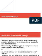 Discussion Essay