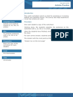 Articles Practice PDF