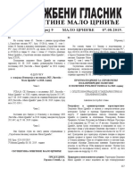 SLUZBENI GLASNIK Malo Crnice 9 19 4 PDF