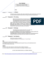 Theatre Critique Rubric PDF