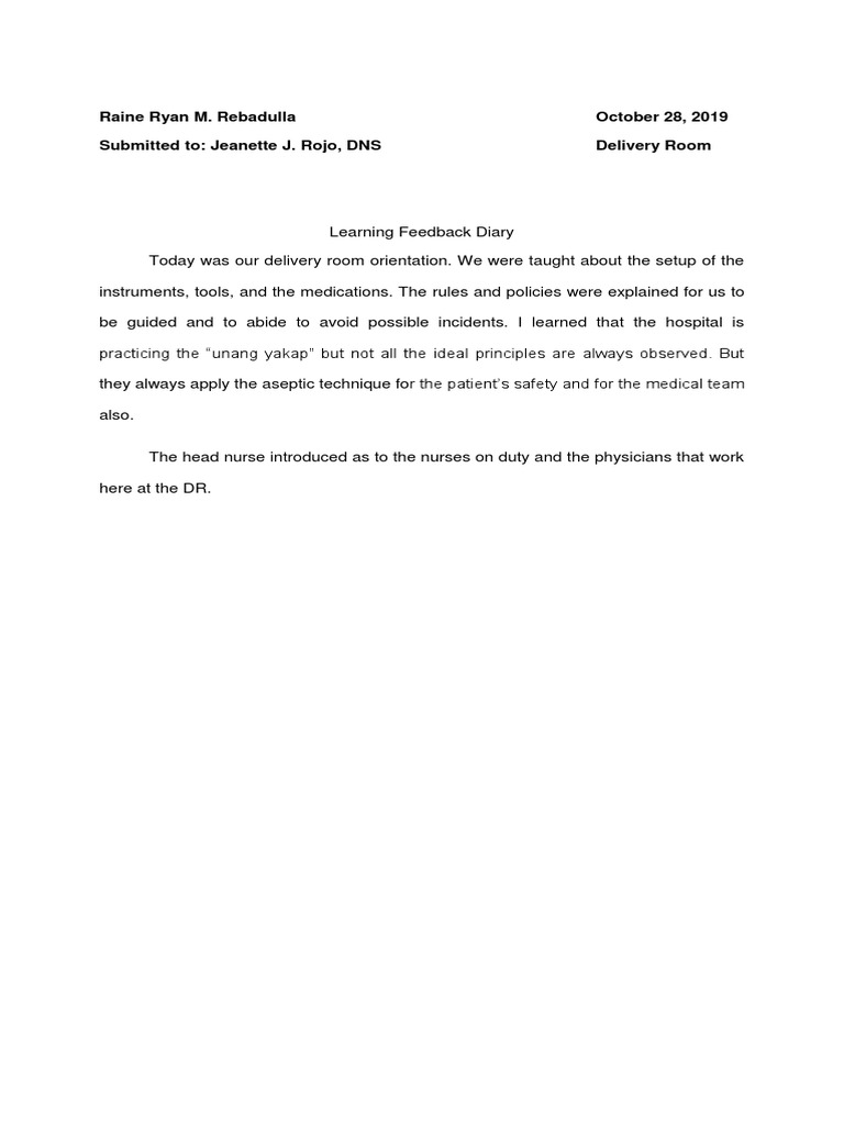 Delivery Room Requirements PDF Childbirth Hospital