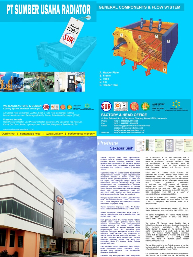 PT Sumber Usaha Radiator E Brochure Eng Ver | PDF