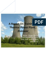 A Report On Training at Thermal Power Plant