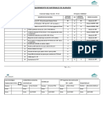 Formato de Requerimiento de Materiales