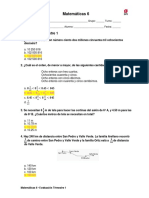 Matematicas 6 Evaluacion Trimestre 1 Solucionario