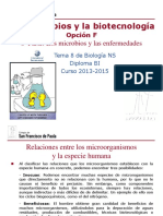 GTP - T8 Microbiología (F6 Los Microbios y Las Enfermedades) 2013-15