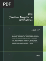 Estrategia PNI: Positivo, Negativo, Interesante | PDF