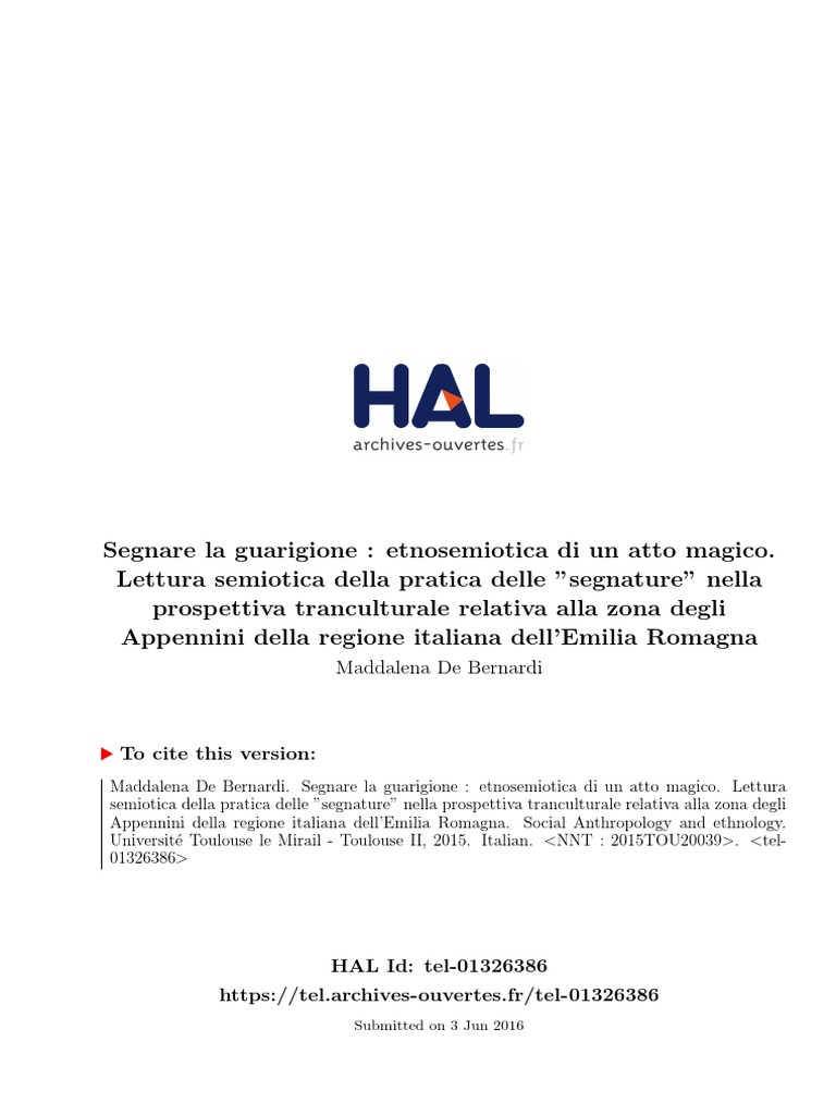 Segnature Di Guarigione PDF