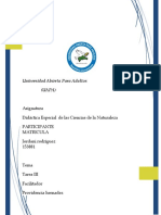 Reporte III Jordani de Ciencias Naturales