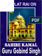 Daulat Rai On Sahibe Kamal Guru Gobind Singh