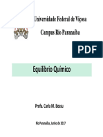 Equilíbrio Químico UFV-Rio Paranaíba