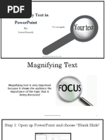 How To Magnify Text Within PowerPoint