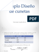 CLASE 11 Ejemplo Diseño de Cunetas PDF