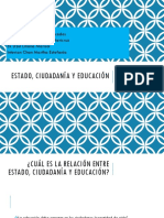 Estado, Ciudadanía y Educación