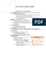 Bio 1010 Term 2 Study Guide