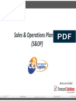 SALES& OPERATIONS PLANNING