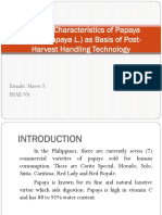 Characteristics of Papaya