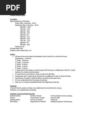 Monthly Report