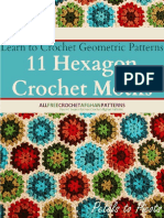 Learn To Crochet Geometric Patterns 11 Hexagon Crochet Motifs PDF