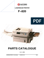 Kyocera F 820 Parts Manual PDF