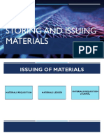 CH 02 - Storing and Issuing of Materials