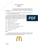 Plan de Imagen Corporativa McDonald's