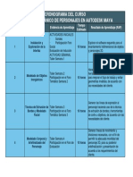 Cronograma Del Curso