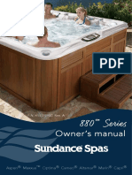 Sundance Spas 880 Series 2017 Manual