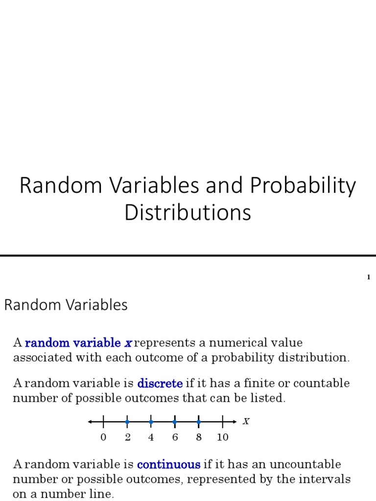 Random Variables and Probability | PDF | Standard Deviation | Random ...