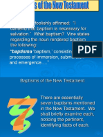 Baptisms of The New Testament