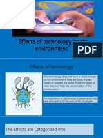 Effects of Technology on the Environment