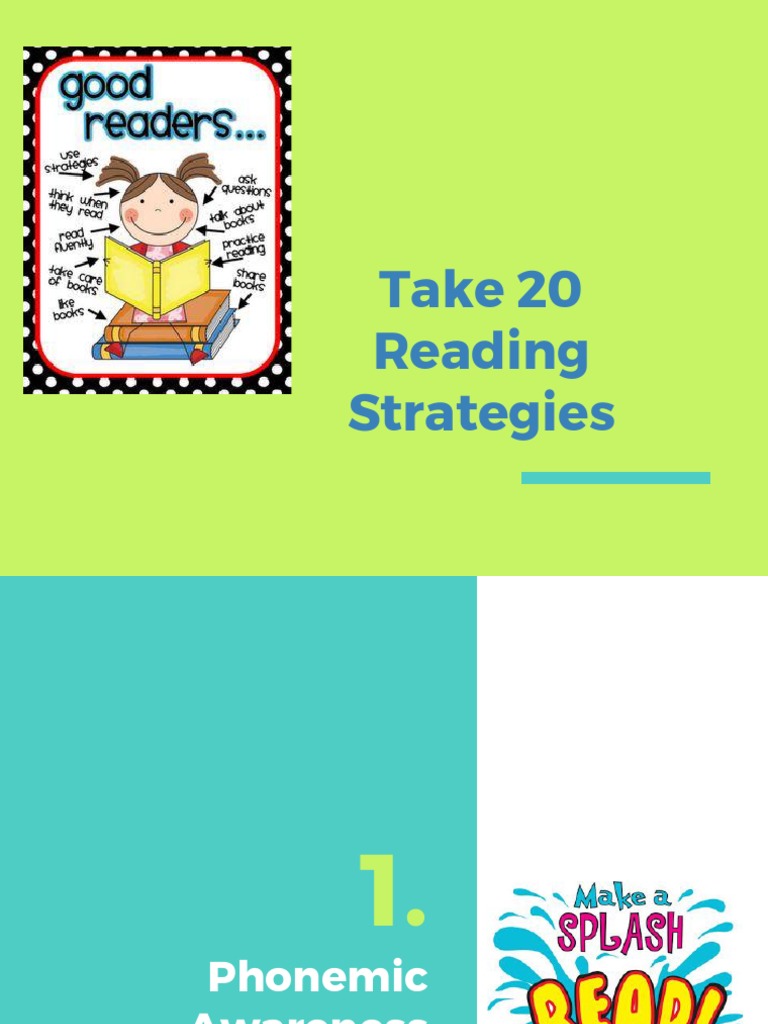 20 Effective Reading Strategies for Kids | PDF | Reading Comprehension ...