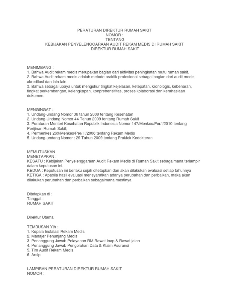 Contoh SK Audit RM | PDF