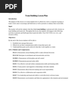 team building lesson plan