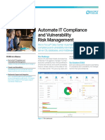 Automate It Compliance and Vulnerability Risk Management Flyer