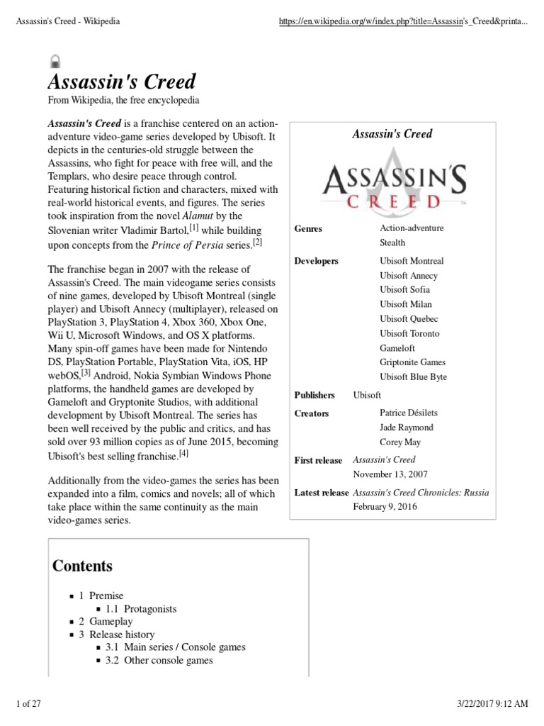 Assassin's Creed: Bloodlines v1.0 for PSP