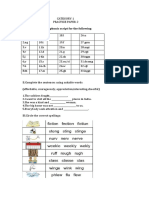 Test Paper - Category-1 Pp-2 Spell Bee