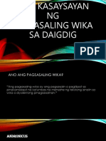Report of Group 1 BSIEAng Kasaysayan NG Pagsasaling Wika Sa Daigdig