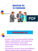 Peran Kepala Bagian Di Industri Farmasi