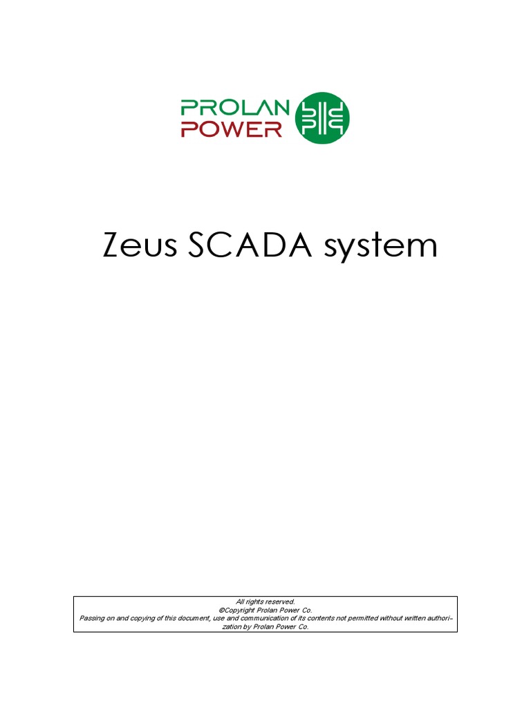 Zeus - Technical Specification - Eng - v101 - PP PDF | PDF | Scada ...