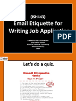 Email Etiquette For Writing Job Application