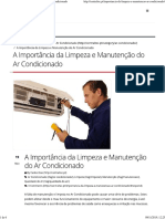 A Importância Da Limpeza e Manutenção Do Ar Condicionado